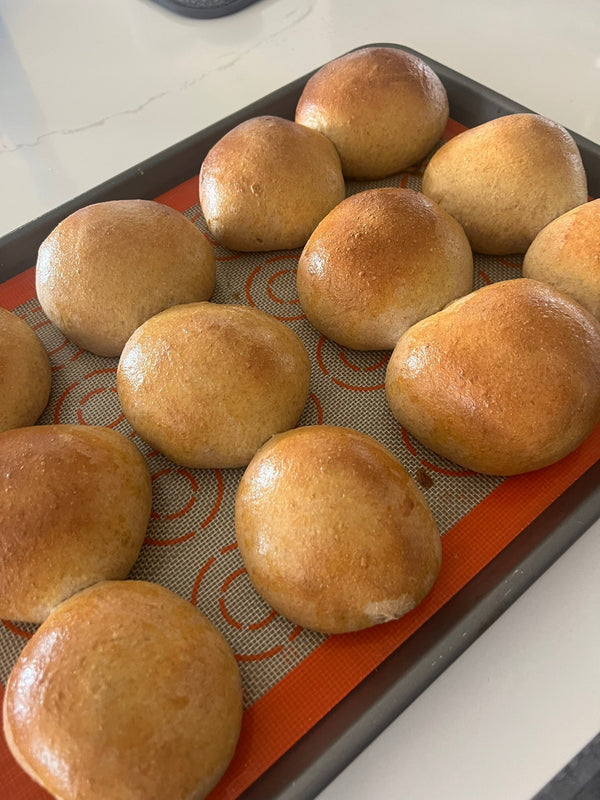 Soft Sandwich Buns with Stone-Ground All-Purpose Flour